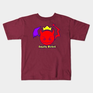 Royally Wicked Emoji 1 Kids T-Shirt